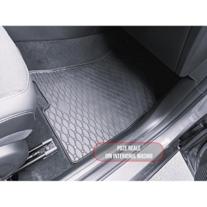 Set 4 covorase Hyundai Kona 2023-prezent, din cauciuc 100%, compatibile cu autoturismul HYUNDAI Kona v2633