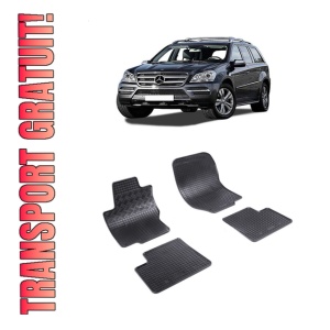 Set 4 covorase Mercedes Gl 2006-2012, din cauciuc 100%, compatibile cu autoturismul MERCEDES GL
