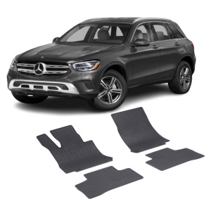 Set 4 covorase Mercedes Glc 2015-2023, din cauciuc 100%, compatibile cu autoturismul MERCEDES GLC v5225