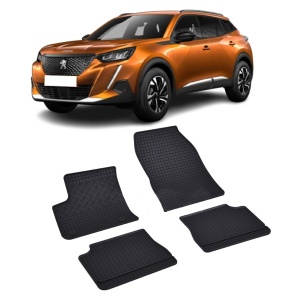 Set 4 covorase Peugeot E-2008 2020-prezent, din cauciuc 100%, compatibile cu autoturismul PEUGEOT e-2008 v4829