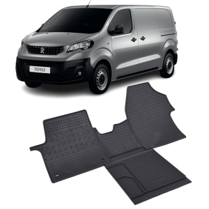 Set 4 covorase Peugeot Expert 2M 2016- prezent, din cauciuc 100%, compatibile cu autoturismul PEUGEOT Expert v3959