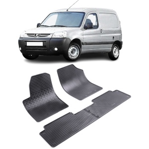 Set 4 covorase Peugeot Partner 5M 1999-2007, din cauciuc 100%, compatibile cu autoturismul PEUGEOT Partner v4925