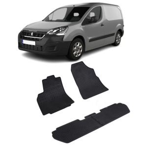 Set 4 covorase Peugeot Partner 5M 2008-2018, din cauciuc 100%, compatibile cu autoturismul PEUGEOT Partner v5453