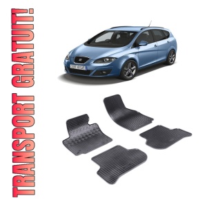 Set 4 covorase Seat Altea 2005-2015, din cauciuc 100%, compatibile cu autoturismul SEAT Altea