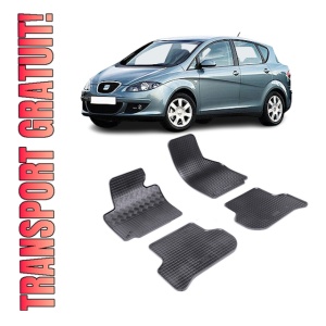 Set 4 covorase Seat Toledo 2005-2010, din cauciuc 100%, compatibile cu autoturismul SEAT Toledo