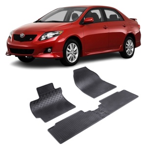 Set 4 covorase Toyota Corolla 2007-2013, din cauciuc 100%, compatibile cu autoturismul TOYOTA Corolla v4685