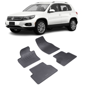 Set 4 covorase Volkswagen Tiguan 2008-2016, din cauciuc 100%, compatibile cu autoturismul Volkswagen Tiguan v5141