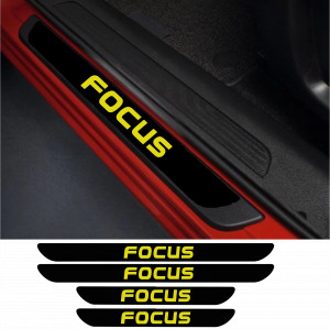 Set 4 protectii praguri auto autoadezive Focus si breloc Succes, accesorii pentru autoturismul tau - masina v246529