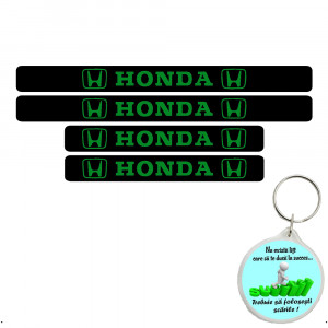 Set 4 protectii praguri auto autoadezive Honda si breloc Succes, accesorii pentru autoturismul tau - masina v246948