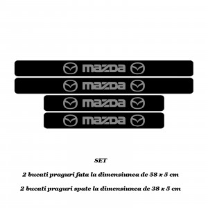 Set 4 protectii praguri auto autoadezive Mazda si breloc Succes, accesorii pentru autoturismul tau - masina v246835