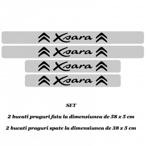 Set 4 protectii praguri auto autoadezive Xsara si breloc Succes, accesorii pentru autoturismul tau - masina v248347