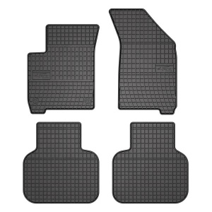 Set 5 covorase auto FIAT FREEMONT (345_) din 2007-2012, cu covoras tunel median, presuri auto din cauciuc, 4x Stickere auto cu FIAT - Img 3