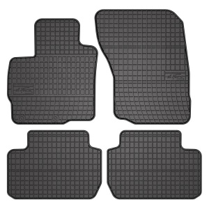 Set 5 covorase auto MITSUBISHI OUTLANDER III (GG_W, GF_W, ZJ, ZL, ZK) din 2014-2020, cu covoras tunel median, presuri auto din cauciuc, 4x Stickere auto cu MITSUBISHI - Img 3