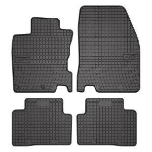 Set 5 covorase auto NISSAN QASHQAI II (J11, J11_) din 2014-2022, cu covoras tunel median, presuri auto din cauciuc, 4x Stickere auto cu NISSAN - Img 3