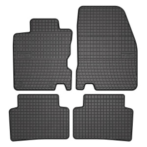 Set 5 covorase auto RENAULT KADJAR (HA_, HL_) din 2007-2015, cu covoras tunel median, presuri auto din cauciuc, 4x Stickere auto cu RENAULT - Img 3