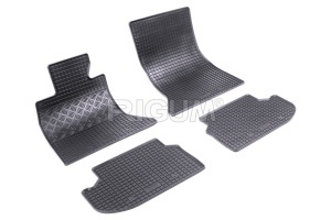 Set 5 covorase BMW SERIA 5 F11 FACELIFT din 2013-04.2017, cu covoras tunel median, CAROSERIE COMBI, Presuri cauciuc 100%, compatibil cu autoturismul BMW SERIA 5 F11 FACELIFT, Rigum - Img 3