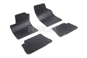 Set 5 covorase HYUNDAI GETZ din 2002-2008, cu covoras tunel median, CAROSERIE HATCHBACK, Presuri cauciuc 100%, compatibil cu autoturismul HYUNDAI GETZ, Rigum - Img 3
