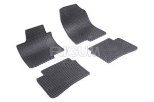 Set 5 covorase HYUNDAI I20 III din 10.2020-PREZENT, cu covoras tunel median, CAROSERIE HATCHBACK, Presuri cauciuc 100%, compatibil cu autoturismul HYUNDAI I20 III, Rigum - Img 3