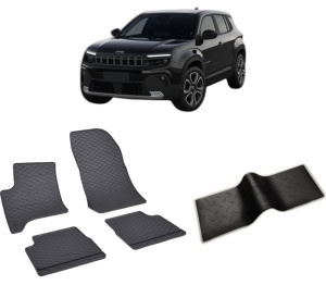 Set 5 covorase JEEP AVENGER E-HYBRID din 11.2023-PREZENT, cu covoras tunel median, CAROSERIE SUV, Presuri cauciuc 100%, compatibil cu autoturismul JEEP AVENGER E-HYBRID, Rigum - Img 2