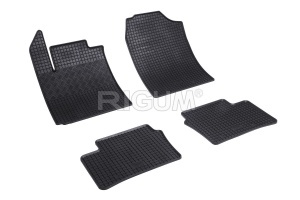 Set 5 covorase KIA STONIC din 10.2017-PREZENT, cu covoras tunel median, CAROSERIE SUV INCLUSIV FACELIFT, Presuri cauciuc 100%, compatibil cu autoturismul KIA STONIC, Rigum - Img 3