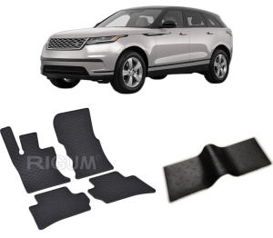 Set 5 covorase LAND ROVER RANGE ROVER VELAR din 09.2017-PREZENT, cu covoras tunel median, CAROSERIE SUV, Presuri cauciuc 100%, compatibil cu autoturismul LAND ROVER RANGE ROVER VELAR, Rigum - Img 2