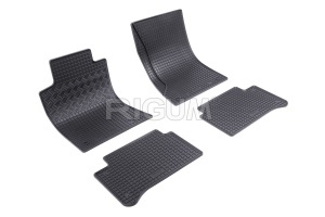 Set 5 covorase MERCEDES E-CLASS W211 din 2002-02.2009, cu covoras tunel median, CAROSERIE SEDAN W210, Presuri cauciuc 100%, compatibil cu autoturismul MERCEDES E-CLASS W211, Rigum - Img 3