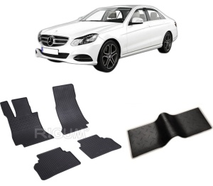 Set 5 covorase MERCEDES E-CLASS W213 din 04.2016-07.2023, cu covoras tunel median, CAROSERIE SEDAN, Presuri cauciuc 100%, compatibil cu autoturismul MERCEDES E-CLASS W213, Rigum - Img 2