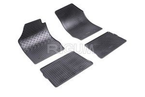 Set 5 covorase RENAULT CLIO II din 1998-08.2005, cu covoras tunel median, CAROSERIE HATCHBACK, Presuri cauciuc 100%, compatibil cu autoturismul RENAULT CLIO II, Rigum - Img 3