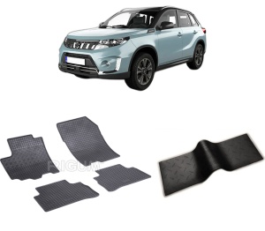 Set 5 covorase SUZUKI VITARA HYBRID din 01.2020-PREZENT, cu covoras tunel median, CAROSERIE SUV HYBRID, Presuri cauciuc 100%, compatibil cu autoturismul SUZUKI VITARA HYBRID, Rigum - Img 2