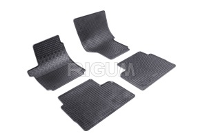 Set 5 covorase VOLKSWAGEN AMAROK din 08.2010-2020, cu covoras tunel median, CAROSERIE PICK-UP, Presuri cauciuc 100%, compatibil cu autoturismul VOLKSWAGEN AMAROK, Rigum - Img 3