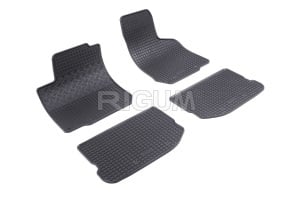 Set 5 covorase VOLKSWAGEN BORA I din 1998-2005, cu covoras tunel median, CAROSERIE SEDAN, Presuri cauciuc 100%, compatibil cu autoturismul VOLKSWAGEN BORA I, Rigum - Img 3