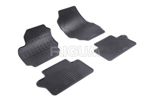 Set 5 covorase VOLVO V 70 III din 09.2007-2016, cu covoras tunel median, CAROSERIE COMBI, Presuri cauciuc 100%, compatibil cu autoturismul VOLVO V 70 III, Rigum - Img 3