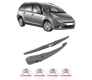 Set brat stergator spate cu lamela pentru CITROEN C4 GRAND PICASSO I (UA_) din 2006-2013, pentru spate, din cauciuc siliconat rezistent, 4 stickere auto CITROEN v2400