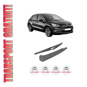 Set brat stergator spate cu lamela pentru CITROEN DS4 (NX_) din 2011-2015, pentru spate, din cauciuc siliconat rezistent, 4 stickere auto CITROEN