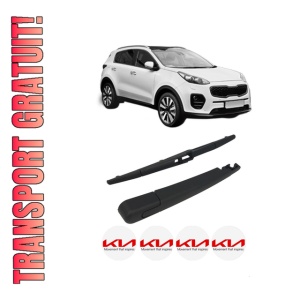 Set brat stergator spate cu lamela pentru KIA SPORTAGE IV (QL, QLE) din 2015-2022, pentru spate, din cauciuc siliconat rezistent, 4 stickere auto KIA