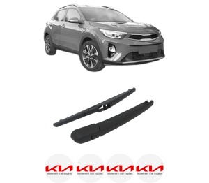 Set brat stergator spate cu lamela pentru KIA STONIC (YB) din 2017-2023, pentru spate, din cauciuc siliconat rezistent, 4 stickere auto KIA v1679
