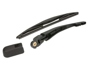 Set brat stergator spate cu lamela pentru NISSAN PATHFINDER III (R51) din 2005-2010, pentru spate, din cauciuc siliconat rezistent, 4 stickere auto NISSAN v1226