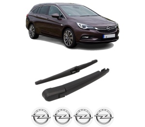Set brat stergator spate cu lamela pentru OPEL ASTRA K Sports Tourer (B16) din 2015-2022, pentru spate, din cauciuc siliconat rezistent, 4 stickere auto OPEL v989