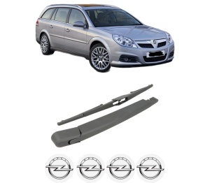 Set brat stergator spate cu lamela pentru OPEL VECTRA C Estate (Z02) din 2003-2009, pentru spate, din cauciuc siliconat rezistent, 4 stickere auto OPEL v1109
