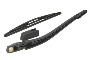 Set brat stergator spate cu lamela pentru PEUGEOT 107 (PM_, PN_) din 2005-2014, pentru spate, din cauciuc siliconat rezistent, 4 stickere auto PEUGEOT v878