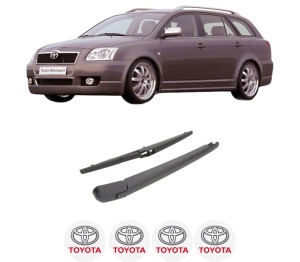 Set brat stergator spate cu lamela pentru TOYOTA AVENSIS Estate (_T25_) din 2003-2008, pentru spate, din cauciuc siliconat rezistent, 4 stickere auto TOYOTA v324