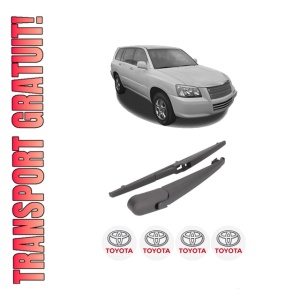 Set brat stergator spate cu lamela pentru TOYOTA HIGHLANDER din 2003-2015, pentru spate, din cauciuc siliconat rezistent, 4 stickere auto TOYOTA