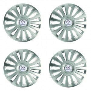 Set Capace Roti Argintiu Lux cu spite late compatibil cu Mazda accesorii pentru autoturismul tau - masina v113557