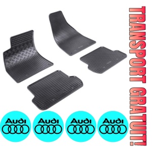 Set covorase Audi A4 B6 Sedan 11.2001 - 10.2004 si 4 stickere rotunde Audi