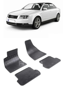 Set covorase Audi A4 B6 Sedan 11.2001 - 10.2004 si 4 stickere rotunde Audi accesorii pentru autoturismul tau - masina v4946
