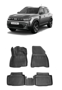 Set covorase auto cauciuc dedicate DACIA DUSTER 4WD (2024-2025) accesorii pentru autoturismul tau - masina v1