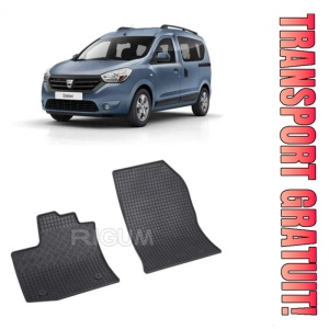 set covorase auto dedicate, din cauciuc 100% Premium Dacia Dokker, Van, fabricat din 11.2012 - Prezent, 2 Locuri
