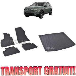 Set Covorase Auto Si Tavita Portbagaj DACIA DUSTER III MHEV din 06.2024 - 2026, caroserie suv, 4X2, PORTBAGAJ INFERIOR SI SUPERIOR