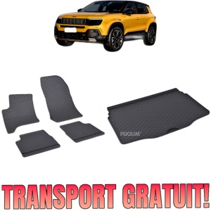 Set Covorase Auto Si Tavita Portbagaj JEEP AVENGER E-HYBRID din 11.2023 - 2026, caroserie suv, PORTBAGAJ INFERIOR SI SUPERIOR