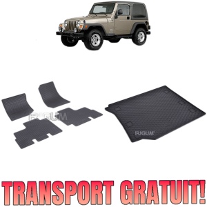 Set Covorase Auto Si Tavita Portbagaj JEEP WRANGLER din 10.2006 - 04.2018, caroserie suv 5 usi, 5 USI